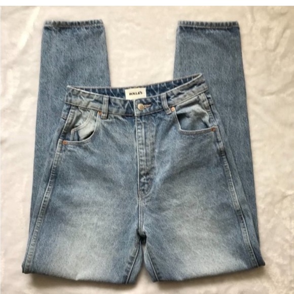 Rolla's Women's‎ Garage Blue Denim Super High Rise Relaxed Elle Jeans Size 26 - Picture 10 of 12